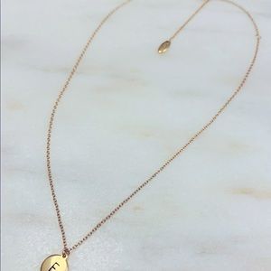 F Initial Necklace